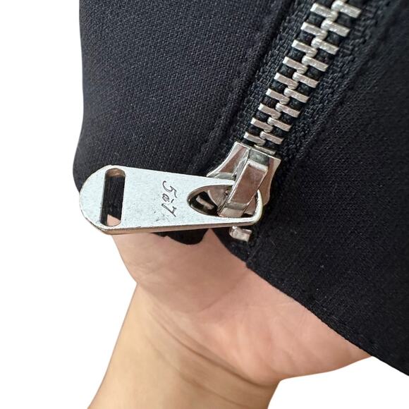 Cinq‎ à Sept- Kym Zipper Cuff Blazer Black Size 8 Formal Corporate Interview - Picture 10 of 14